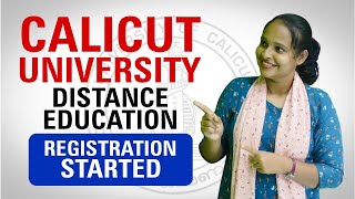 2022 CALICUT UNIVERSITY DISTANCE EDUCATION REGISTRATION STARTED CALICUT UNIVERSITY LATEST UPDATES [upl. by Iznik]