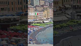 Beach Day in Beautiful Camogli 🌞🏖️  Enjoy the Stunning Ligurian Coast 🇮🇹✨ [upl. by Jilli]