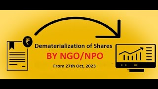 Dematerialisation of shares Sec 8 company  Impact on ngo of dematerialisation of shares [upl. by Llemmart]