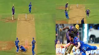 Hardik Pandya Angry Run Out On this Pitch Andre Russell Sad Before Run Out KKR vs MI IPL 2024 [upl. by Cynarra]