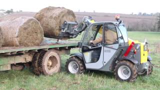 Short video of Wacker Neuson TH412 telescopic loader in action [upl. by Iretak888]