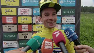 Primož Roglič  Interview at the finish  Stage 8  Critérium du Dauphiné 2024 [upl. by Ytsanyd]