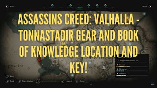 Assassins Creed Valhalla  Tonnastadir Gear and Book of Knowledge Location and Key Barred door [upl. by Reifnnej]