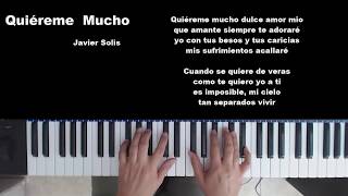 Quiéreme Mucho Tutorial Piano [upl. by Aihselef]