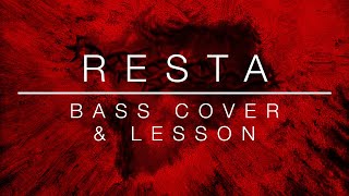 Litfiba  RESTA  Bass Cover  Lesson [upl. by Sucitivel]