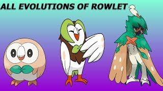 Rowlet Evolution into Dartrix and then into Decidueye in Pokémon Ultra Sun and Ultra Moon [upl. by Fay]