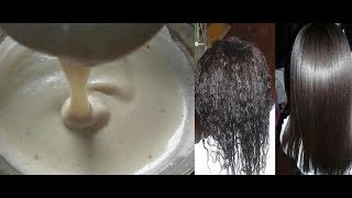 Comment se lisser les cheveux naturellement  Remède maison [upl. by Aisayt]