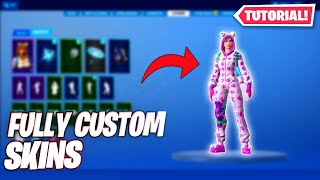 How to make FULLY CUSTOM SKINS in fortnite Season 9 [upl. by Savell]