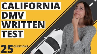 California DMV Written Test 2024 25 Questions with Answers [upl. by Ober928]