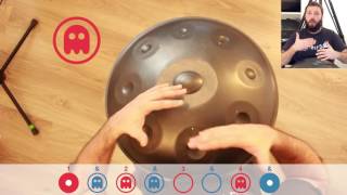 Learn this new pattern easily  Handpan tutorial with David Charrier [upl. by Asirem11]