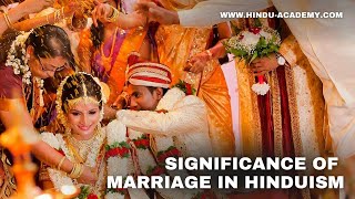 significance of marriage in Hinduism Hindu Academy [upl. by Ithaman]