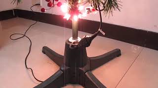 rotating christmas tree stand [upl. by Rhyne]