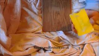 How to repair laminate floor chip like a pro [upl. by Esilahs]