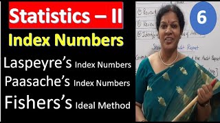 6 Laspeyre’s Index Numbers Paasache’s Index Numbers amp Fishers’s Ideal Method from Index Numbers [upl. by Modestia850]