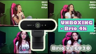 Brio 4k vs C920 Logitech  Unboxing en español  Cual es la mejor Camaraweb para Streamer [upl. by Yevoc]