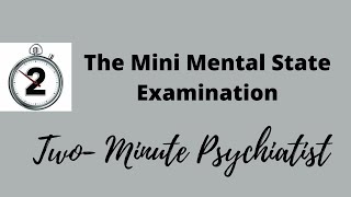 Conducting the Mini Mental Status Examination  in under 2 Minutes [upl. by Wagoner]