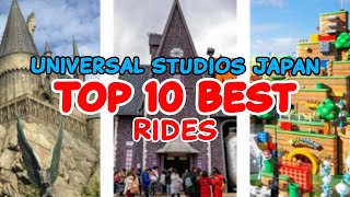 Top 10 rides at Universal Studios Japan  Osaka Japan  2022 [upl. by Tabb87]