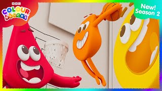 Orange Gym  FULL EPISODE  S2 E7  Kids Learn Colours  Colourblocks [upl. by Yodlem93]