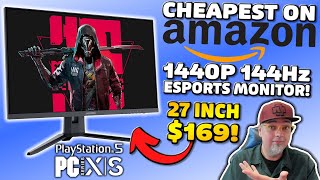 How Can This 2k 144Hz Gaming Monitor Be SO CHEAP Best Deal On Amazon [upl. by Gayner]