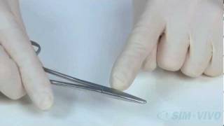 SIM SUTURE  2 Holding and Using the Instruments and Sutures [upl. by Frazier88]