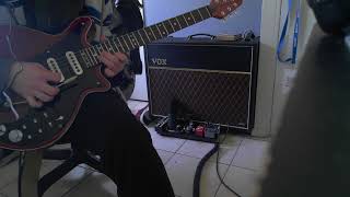 Queen  Bohemian Rhapsody Live 1975 Guitar Cover AC30VR and Ibanez Phmini [upl. by Jaime]