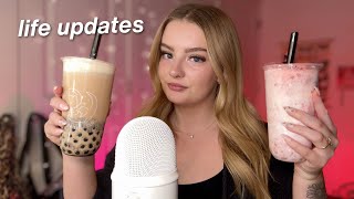 ASMR boba tea mukbang 🧋extremely close cupped whispered rambles [upl. by Dayle]