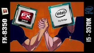 AMD FX8350 vs Intel i53570k  Benchmarks and Final thoughts [upl. by Yurik755]