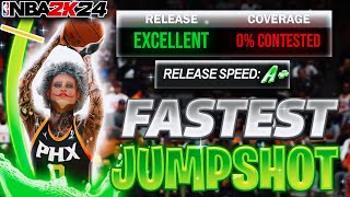 THIS IS THE FASTEST JUMPSHOT ON NBA2K24 0 CONTEST [upl. by Shelia]