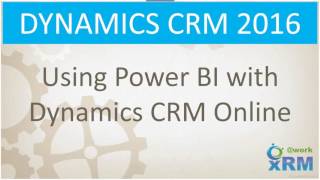 Using POWER BI with DYNAMICS CRM Online [upl. by Claudianus]