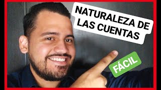 ⚡ NATURALEZA de las CUENTAS CONTABILIDAD ⚡ Curso de Contabilidad BASICA 😱 [upl. by Apur82]