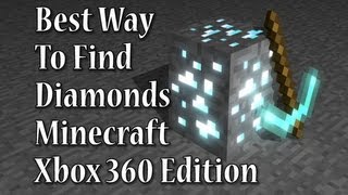 Tutorial Best Way to mine for Diamonds on Mincraft Xbox 360 Edition [upl. by Nylasej]