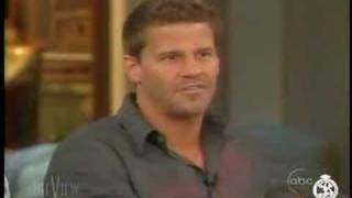 David Boreanaz On quotThe Viewquot 2006 Shows Off His Awsome Socks [upl. by Marashio]