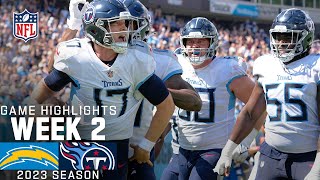 Los Angeles Chargers vs Tennessee Titans  2023 Week 2 Game Highlights [upl. by Herwig]