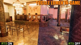 How To Toggle Lumen InGame  Unreal Engine 5 Tutorial [upl. by Elaen]