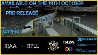 XPlane 12  Toliss A330900 NEO  PRE  RELEASE  full flight  Cebu Pacific  Tokyo to Manila [upl. by Anoel]