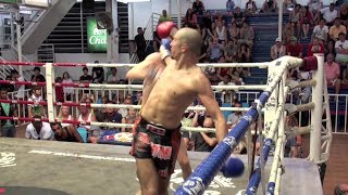 Dave Leduc Tiger Muay Thai vs Andres Da Forno Phuket Top Team  Bangla Boxing Stadium 2622014 [upl. by Schinica]