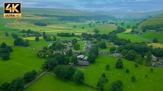 Arncliffe From The Air  An English Village in a Green Valley [upl. by Korb]