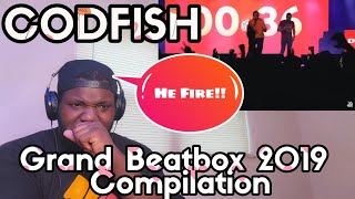 CODFISH  Grand Beatbox Battle Compilation 2019  Reaction  Yo His Bass Crazy 😱 [upl. by Xet386]