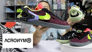 廣東話 ACRONYM x Nike Blazer Low quotOlivequot amp quotMaroonquot 2022 Nike購入 unboxing  Sizing [upl. by Brendan]