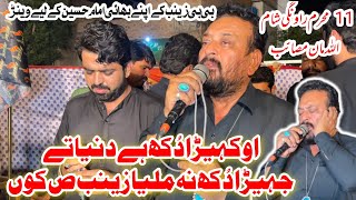 Syed Mujahid Ali Shah Nashad New Sariki Noha 2024  Noha Bibi Zainab sa 2024  Rawangi Sham [upl. by Sowell]