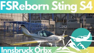 STING S4 TLULTRALIGHT and Innsbruck ORBX  MSFS 2020 [upl. by Ybbed]