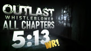 Outlast Whistleblower All Chapters Speedrun 513 former world record [upl. by Sesilu]