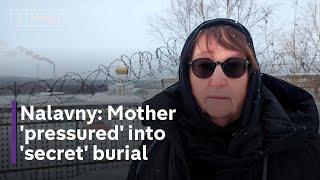 Navalny Mother shown body  says pressured to agree to secret funeral [upl. by Barlow]