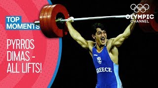 All Pyrros Dimas Olympic Medal Lifts  Top Moments [upl. by Rosen]