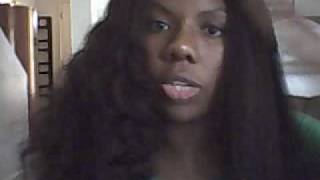 Curly Weave flat iron Tutorial with Hai Silk webcam recorded Video  October 25 2009 0934 AM [upl. by Kudva]