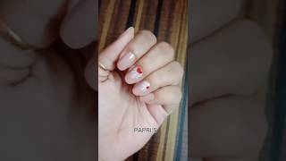 Nailart design without tools papriDDey2230 flowerdesignathome shorts papris [upl. by Eiliah100]