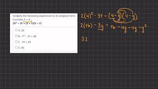 Algebra Post Lessons Simulation Video Solution 3 V2 [upl. by Epolulot]