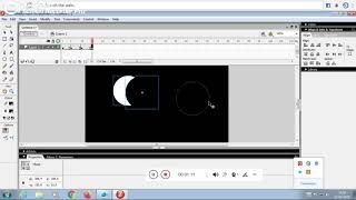 Growing Moon and Animation using Macromedia Flash8 [upl. by Anawk74]