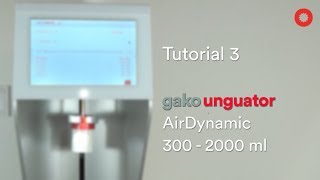 Tutorial 3  gako unguator AirDynamic 3002000 ml deutsch [upl. by Eenar]