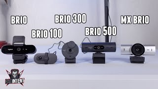 Every Logitech Brio Webcam Compared Brio vs 100 vs 300 vs 500 vs MX Brio [upl. by Eilloh]